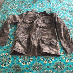 Sanctuary camouflage utility jacket LARGE